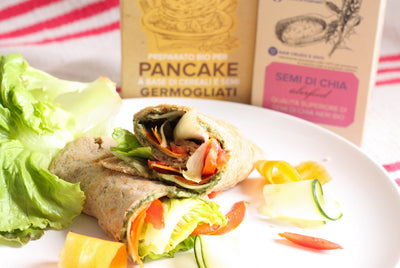 Piada-Pancake ai cereali e semi germogliati