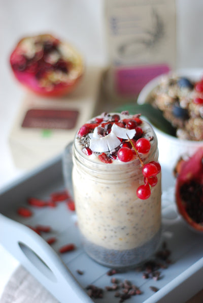 Smoothie Chia Pudding ai Cachi e Latte di Mandorla