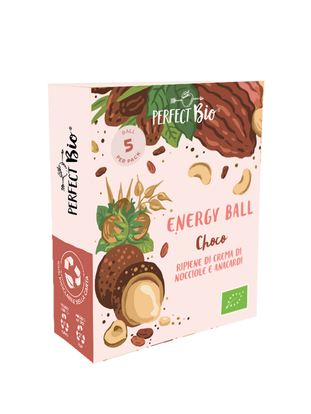 Energy Ball Choco con crema di nocciole e anacardi Perfect Bio