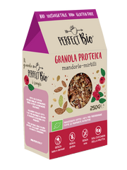 Granola proteica biologica mandorle e mirtilli PerfectBio